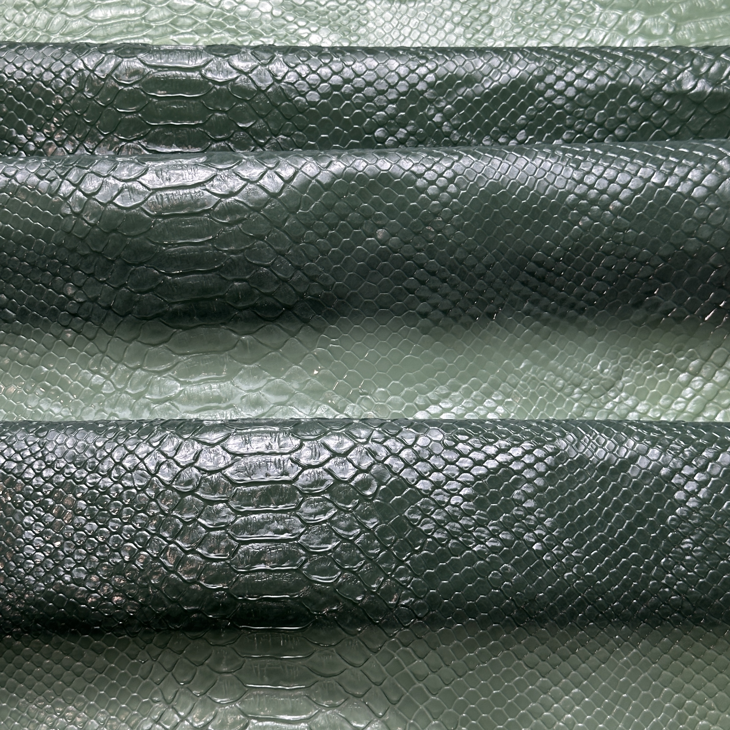 ТПУ пленка змея, зеленый