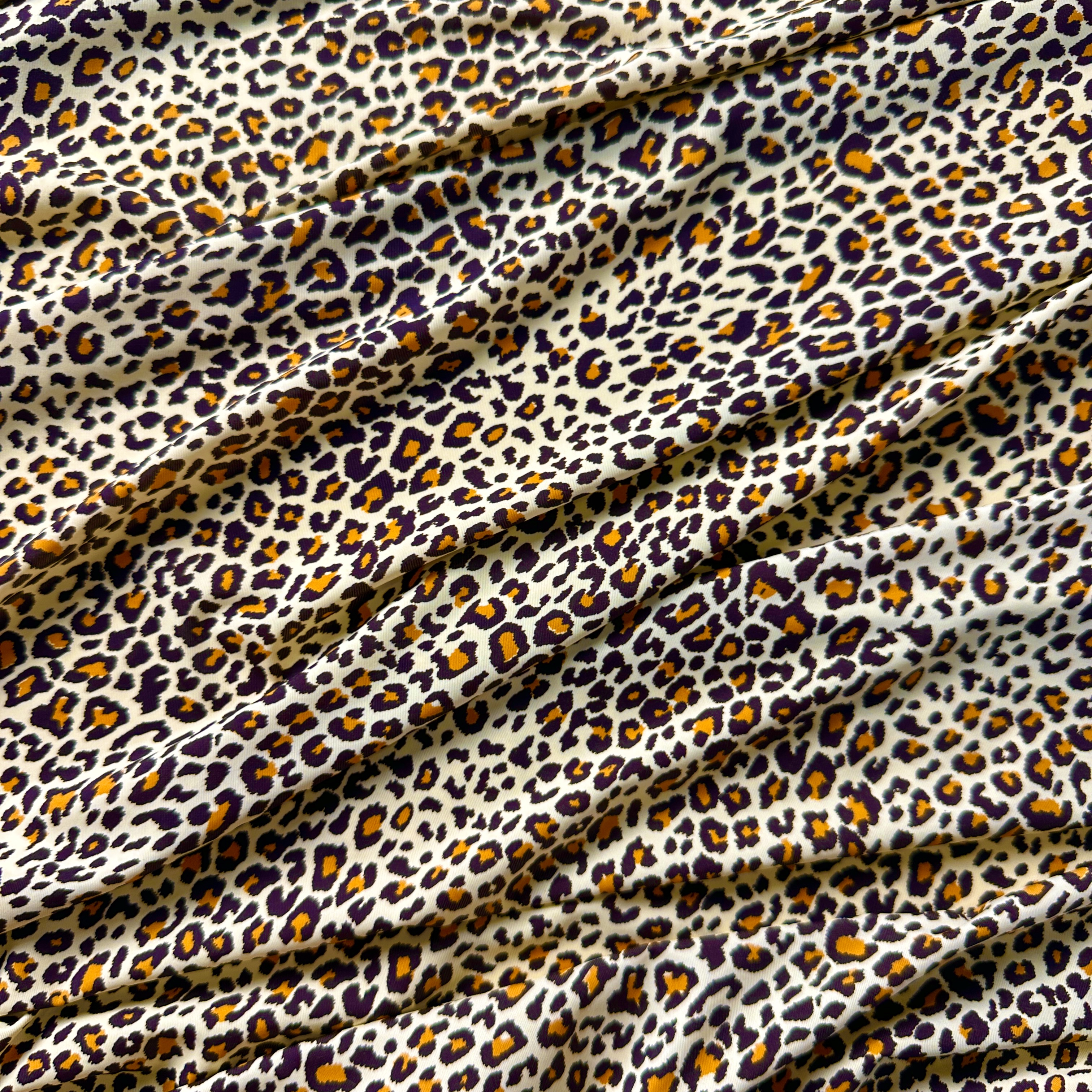 Трикотаж бифлекс с принтом леопард Африка