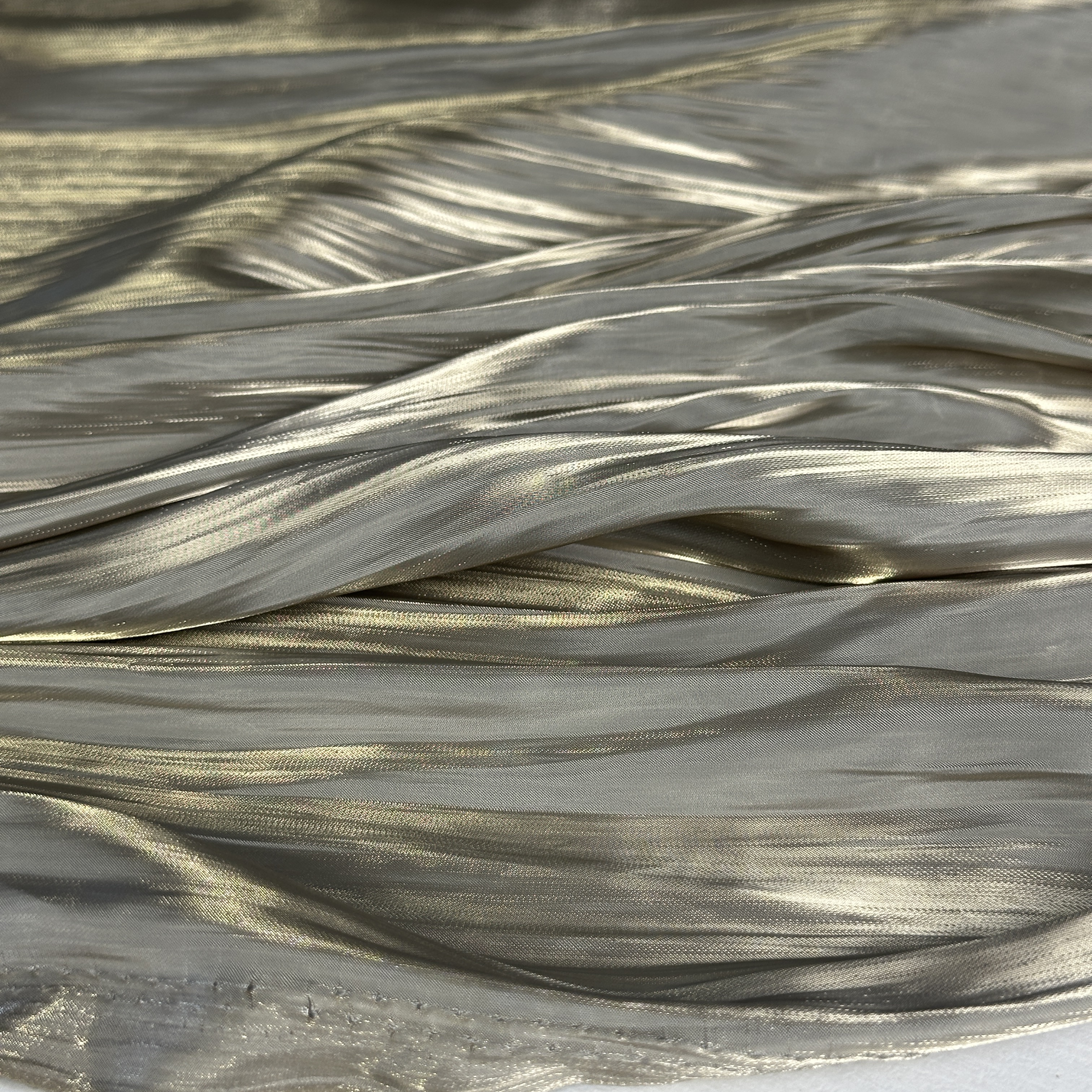 Органза жатка, золотисто-серый