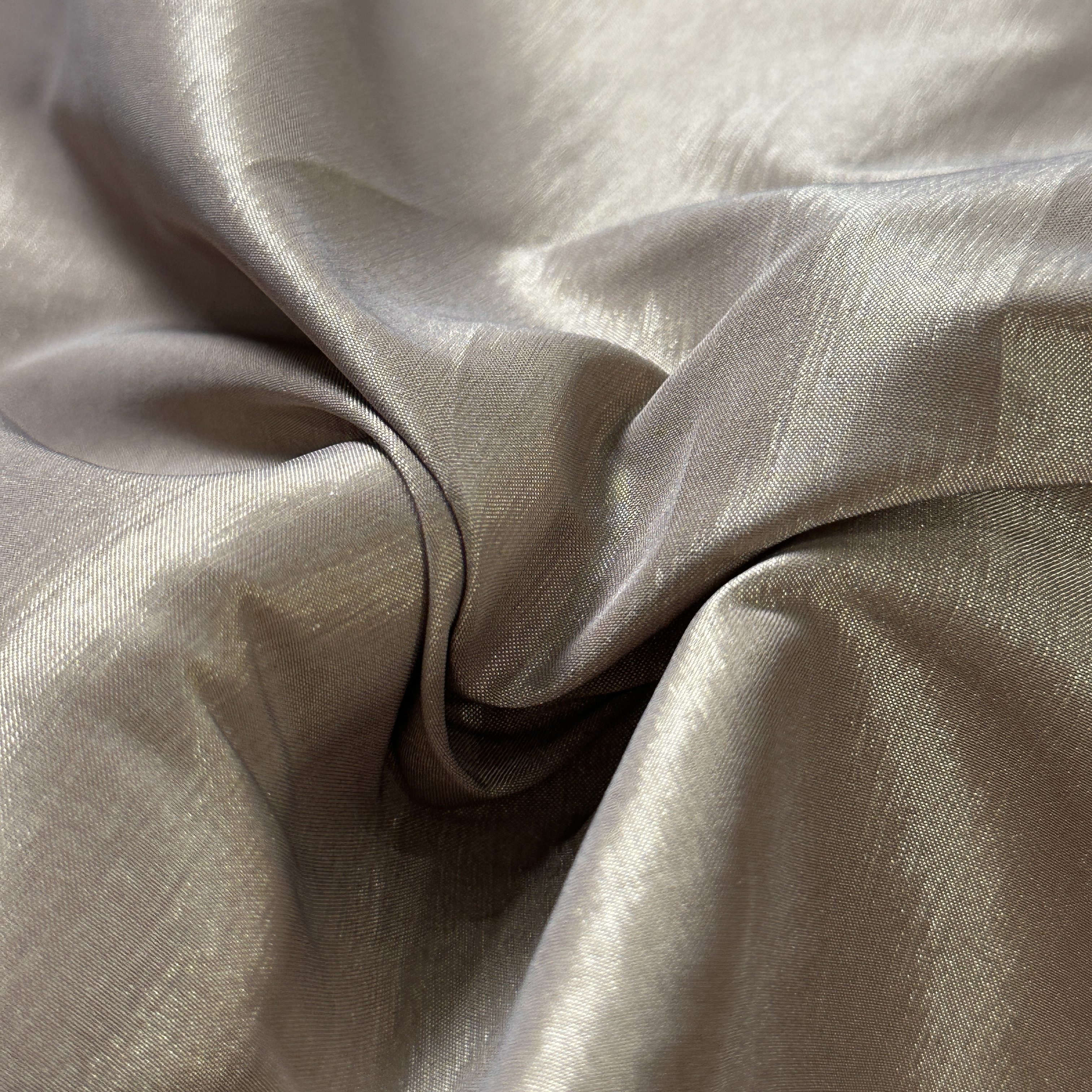 Тафта стрейч, бежевый