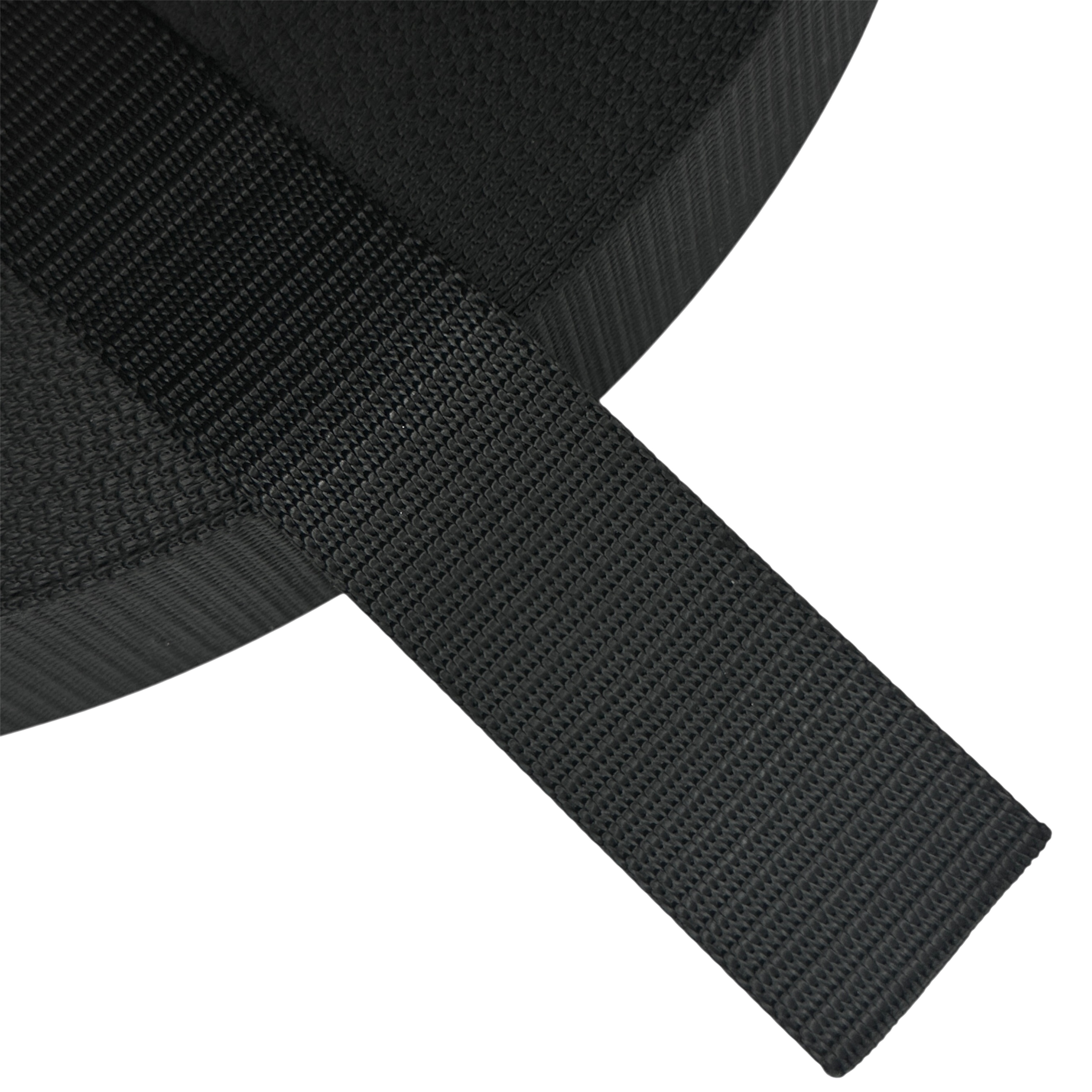 Стропа фактурная ременная 38 мм, черный