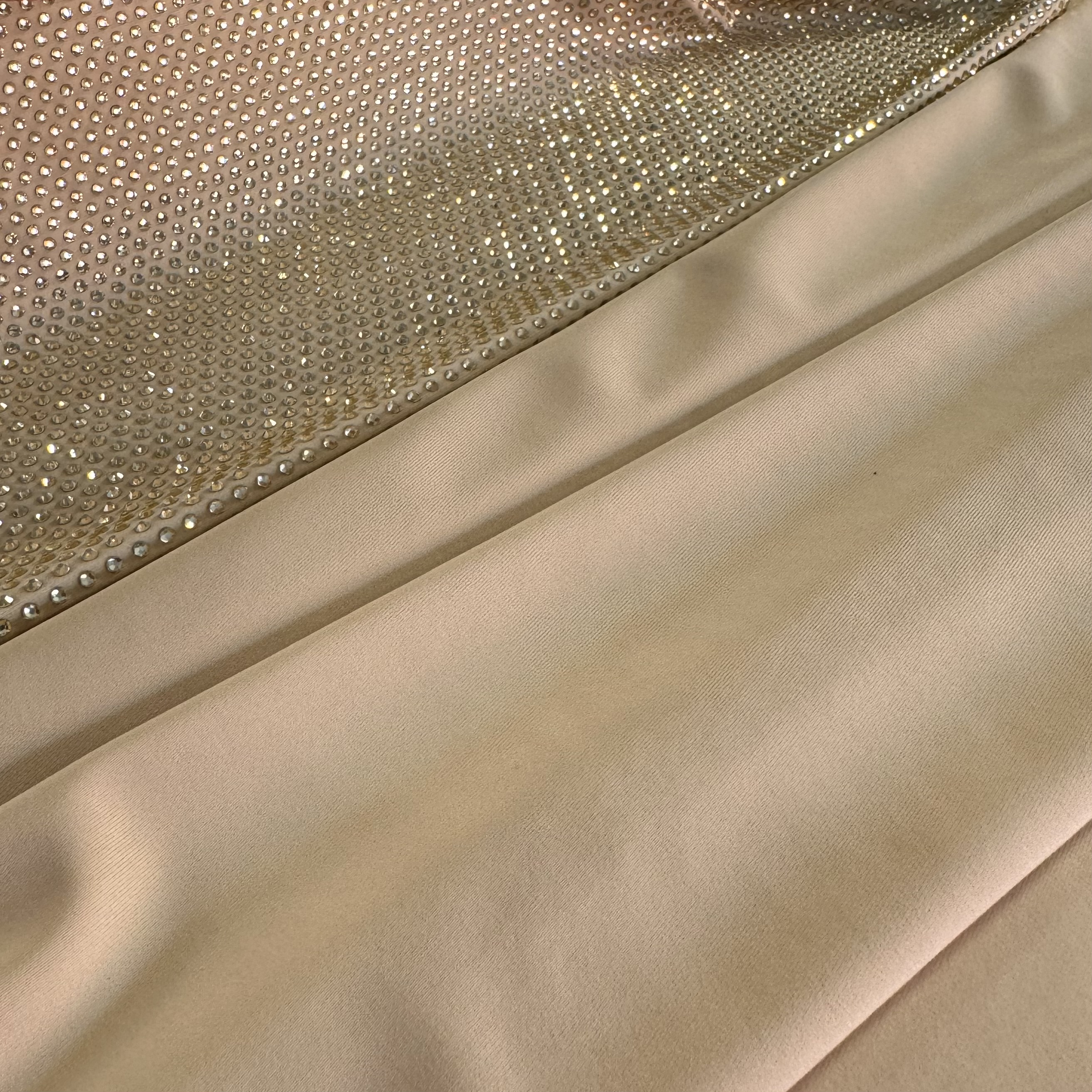 Трикотаж бифлекс матовый, крем-брюле