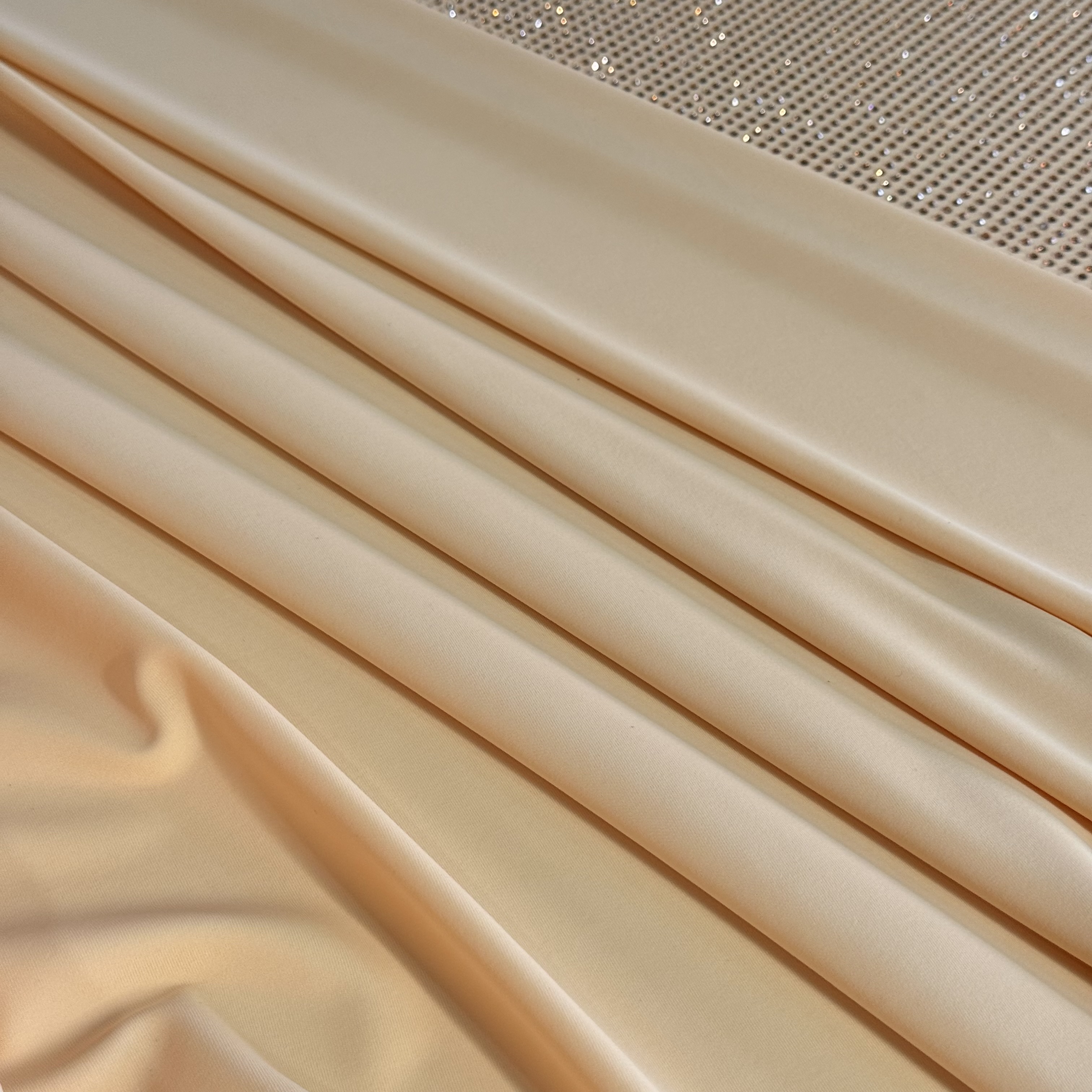 Трикотаж бифлекс матовый, светло-персиковый