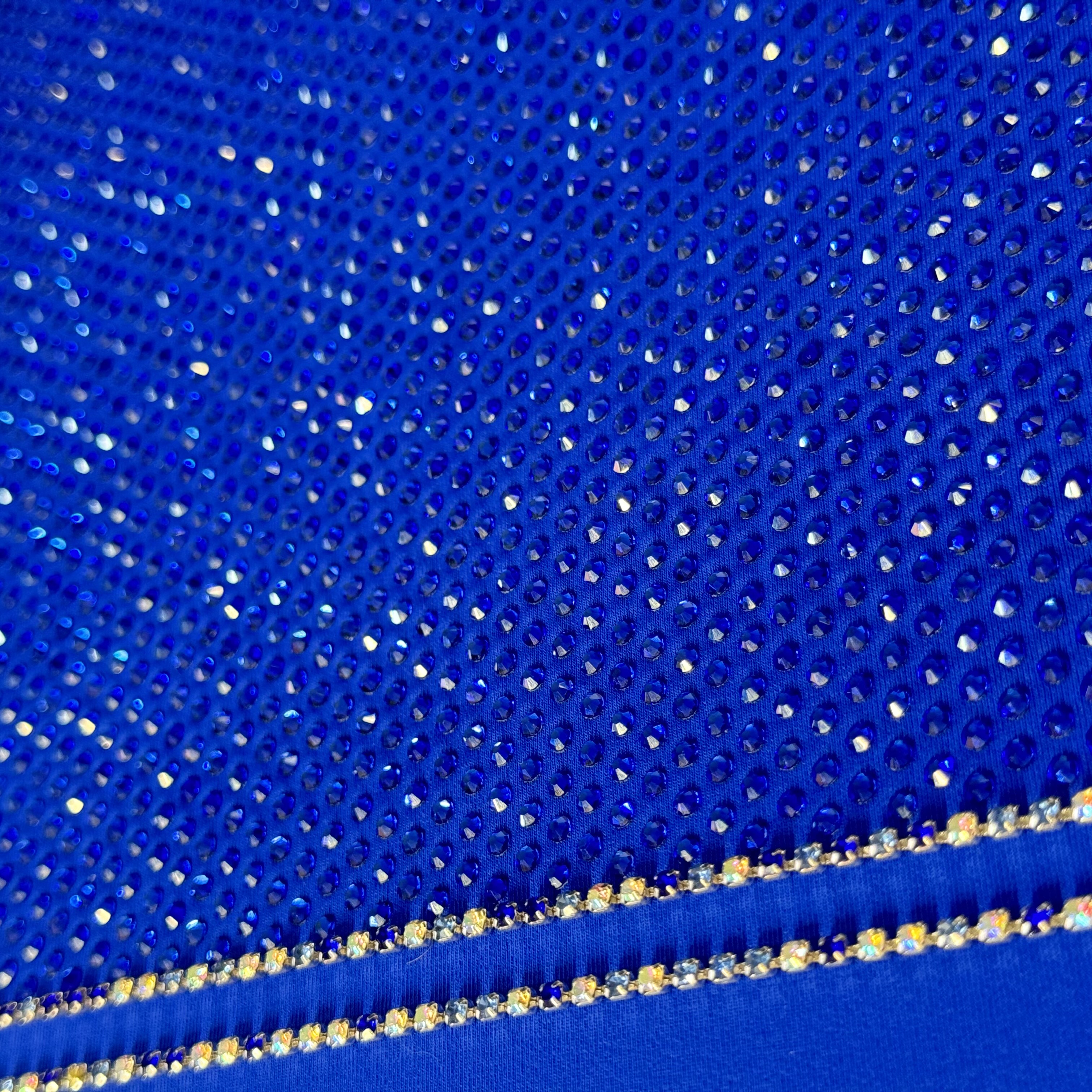 Бифлекс с кристаллами SS10 SAPPHIRE, синий